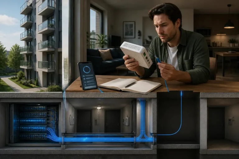 Fibre installée dans l’immeuble mais indisponible chez soi : que faire ?