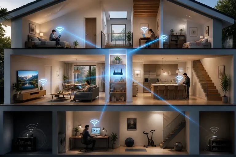 Où placer sa box internet pour mieux couvrir un logement à plusieurs étages ?