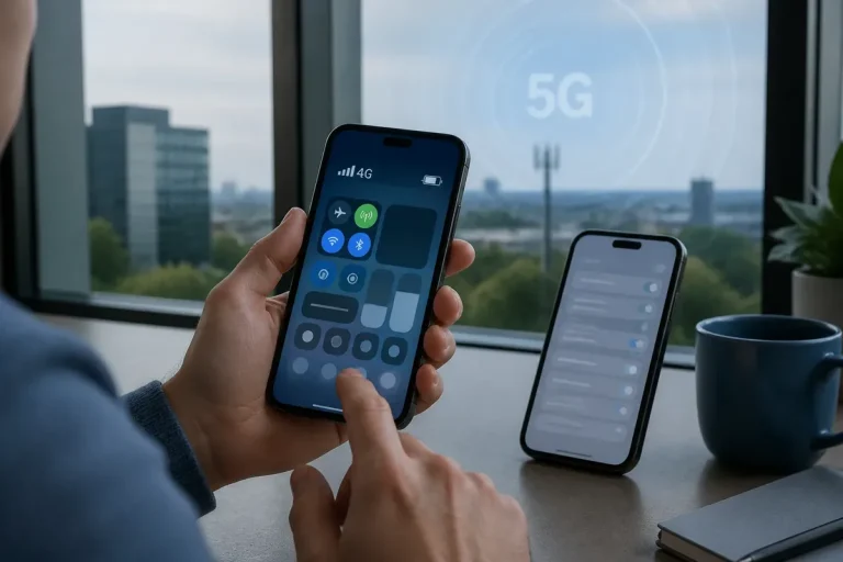 Pourquoi un téléphone 5G reste en 4G : causes et solutions simples